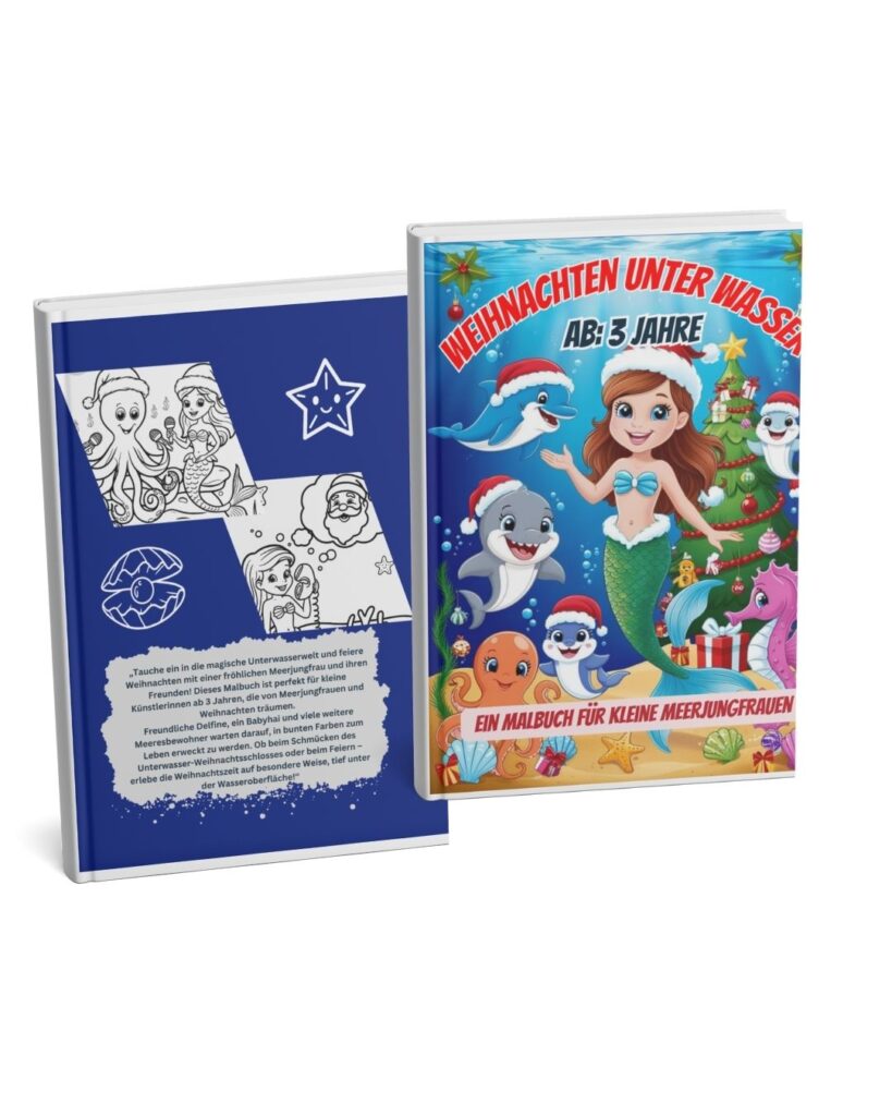 Verschiedene saisonale Malbücher für Kinder: Weihnachten, Meerjungfrauen, Ostern und Winter