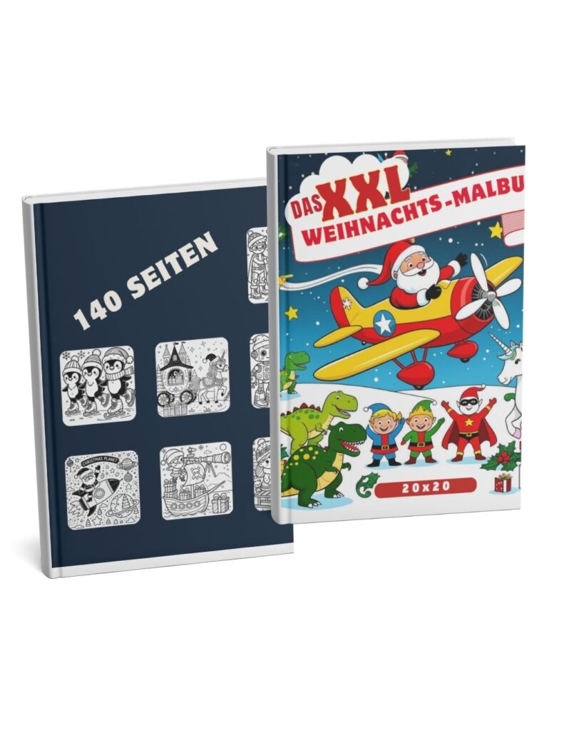 Verschiedene saisonale Malbücher für Kinder: Weihnachten, Meerjungfrauen, Ostern und Winter
