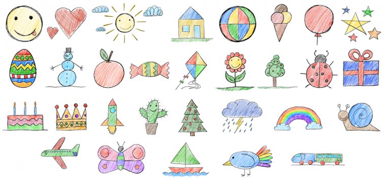 Übersciht-Zeichenübungen-Kinder-768x355