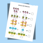 Winter Mathe Arbeitsblatt mit Weihnachtsmotiven zum Ausdrucken