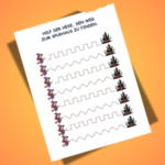 Arbeitsblatt mit Schreibübung zum Ausdrucken