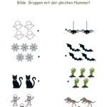 Zahlenmonster Ausmal- und Zählmotive mit Halloween Figuren